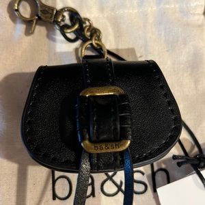 Ba&sh Leather mini Teddy keychain